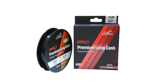 CARP EXPERT - Vlasec Premium Long Cast Black Brown 0,25 mm 8,95 kg 600 m