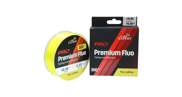 CARP EXPERT - Vlasec Pro Fluo Yellow Premium 0,25 mm 8,85 kg 300 m