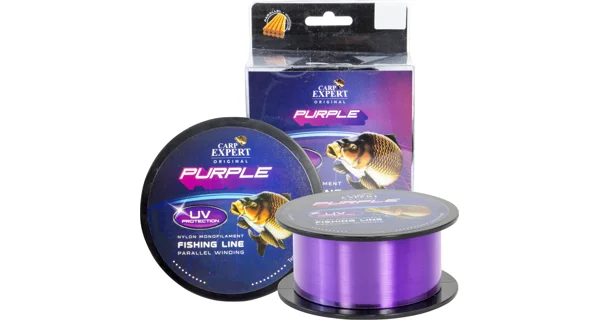 CARP EXPERT - Vlasec UV Fialový 0,35 mm 14,9 kg 1000 m