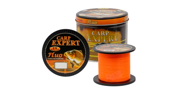CARP EXPERT - Vlasec UV Fluo oranžový 1000 m 0,35 mm 14,9 kg