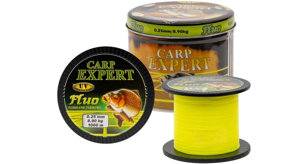 CARP EXPERT - Vlasec UV Fluo žltý 1000 m 0,25 mm 8,9 kg