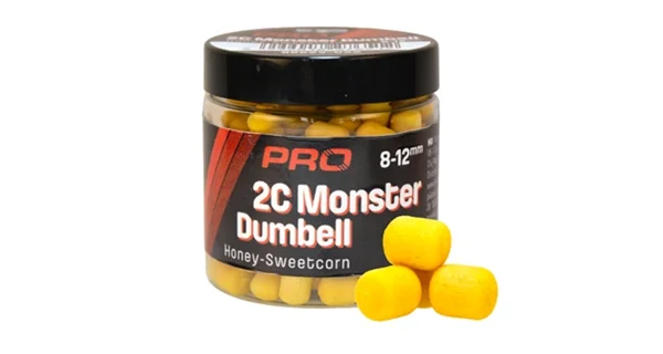 CARP EXPERT - Wafter Pro 2C Monster Dumbell 8x10 mm 50 g Strawberry Halibut