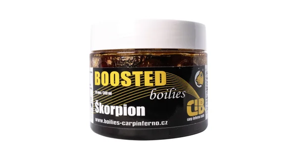 CARP INFERNO - Boosted boilies Hot Line 20 mm 300 ml Škorpión