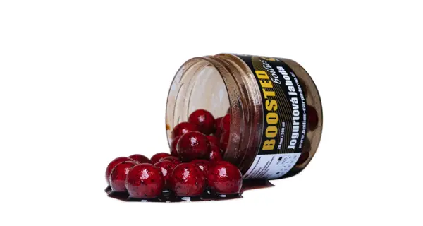 CARP INFERNO - Boosted boilies Nutra Line 20 mm 300 ml Jogurtová jahoda