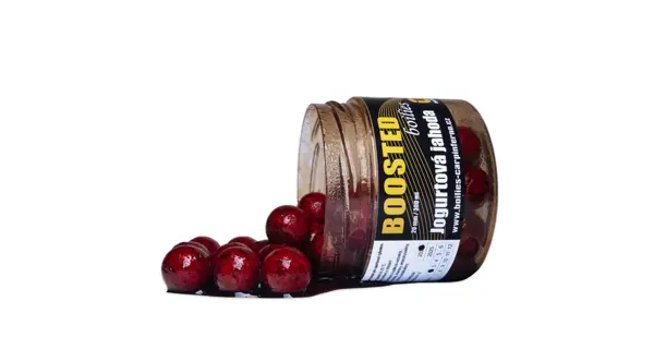 CARP INFERNO - Boosted boilies Nutra Line 20 mm 300 ml Jogurtová jahoda