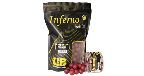 CARP INFERNO - Rozpustné boilies Hot Line 20 mm 1 kg Škorpión