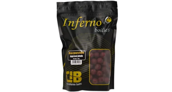 CARP INFERNO - Rozpustné boilies Nutra Line 20 mm 300 ml Jogurtová jahoda