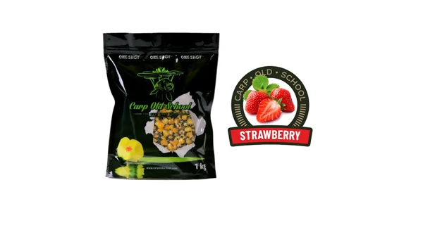 CARP OLD SCHOOL - Partikel Mix 1 kg Strawberry