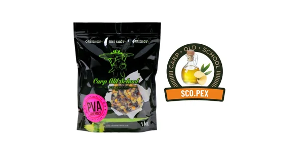 CARP OLD SCHOOL - Partikel Rainbow mix PVA Friendly 1 kg Sco.pex