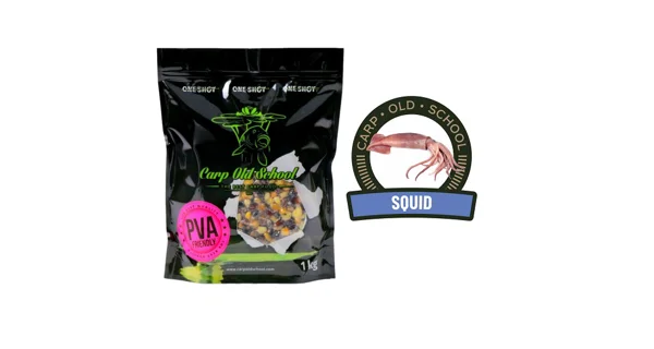 CARP OLD SCHOOL - Partikel Rainbow mix PVA Friendly 1 kg Squid