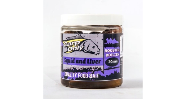 CARP-ONLY - Dipované boilies 250 ml 16 mm Squid & Liver