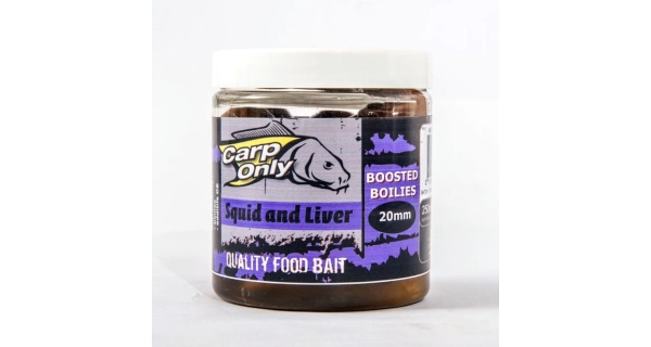 CARP-ONLY - Dipované boilies 250 ml 16 mm Squid & Liver