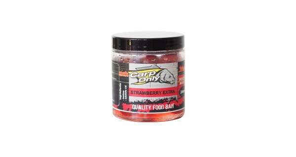 CARP-ONLY - Dipované boilies 250 ml Strawberry Extra 20 mm