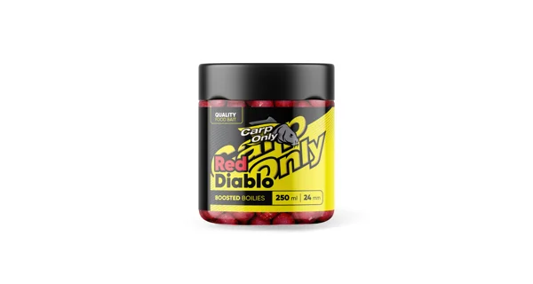 CARP-ONLY - Dipované boilies Red Diablo 24 mm 250 ml