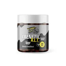 CARP-ONLY - Dipovaný Boilies Frenetic A.L.T. Black Halibut 24 mm 250 ml Frenetic A.L.T. Boosted Boilies Black Halibut 24 mm 250 ml