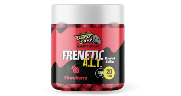 CARP-ONLY - Dipovaný boilies Frenetic ALT Jahoda 20 mm 250 ml