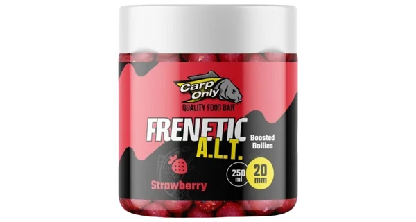 CARP-ONLY - Dipovaný boilies Frenetic ALT Jahoda 24 mm 250 ml