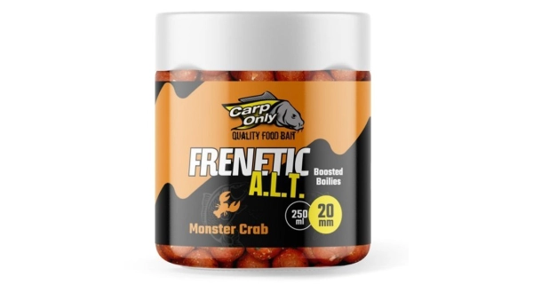 CARP-ONLY - Dipovaný boilies Frenetic ALT Monster Crab 20 mm 250 ml