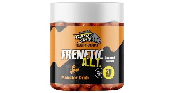 CARP-ONLY - Dipovaný boilies Frenetic ALT Monster Crab 24 mm 250 ml