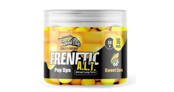 CARP-ONLY - Plávajúce Boilies Frenetic ALT Hi-Visual Pop Ups Sweet Corn 50 g 16 mm