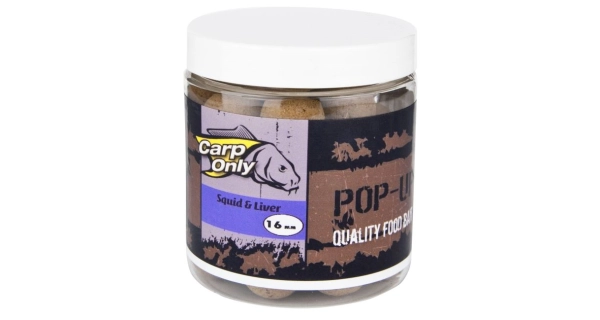 CARP-ONLY - Plávajúce boilies Squid & Liver 80 g 16 mm