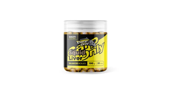 CARP-ONLY - Vyvážené Boilies Carp Only Balanced Squid Liver 20 mm 100 g