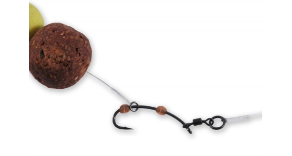 CARP ´R´ US - 360° Stiff Link Oval Ring & 360° Swivel 16,5 cm 50 lb 2 ks