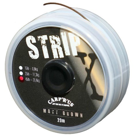 CARP ´R´ US - Šnúrka Strip-X Matt Brown 15 lb 20 m