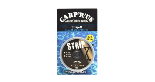 CARP ´R´ US - Šnúrka Strip-X Matt Brown 25 lb 20 m