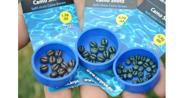 CARP ´R´ US - Záťažové broky Camo Shotz Camo Brown 0,4 g