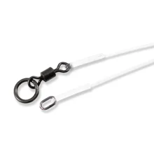 CARP'R'US - Nadväzec Super Stiff Link Oval Ring & Ring Swivel 9,5 cm 90 lb 2 ks