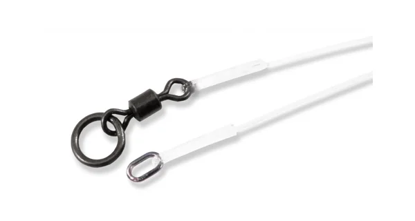 CARP'R'US - Nadväzec Super Stiff Link Oval Ring & Ring Swivel 9,5 cm 90 lb 2 ks