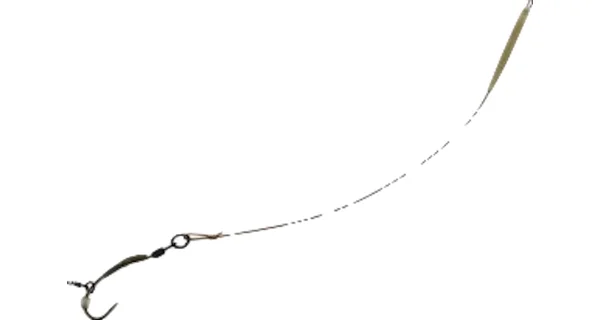 CARP'R'US - ready ronnie rig Strip-X mat brown 25 lbs - predator 8, 2 ks