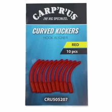 CARP'R'US - Rovnátka Curved Kickers Large Red 10 ks