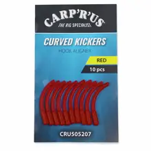 CARP'R'US - Rovnátka Curved Kickers Large Red 10 ks