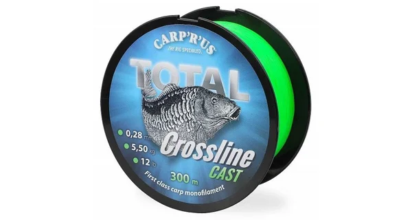 CARP'R'US - Vlasec Total Crossline Cast Green 0,30 mm 500 m 6,8 kg