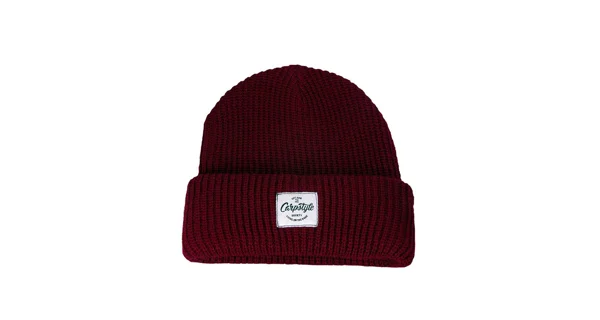 CARPSTYLE - Zimná čiapka burgundy beanie