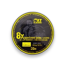 CATCARE - Naväzcová Šnúrka Cano Leader Hooklink x8 20 m 0,80 mm 85 kg
