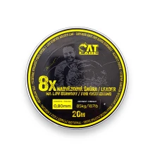 CATCARE - Naväzcová Šnúrka Cano Leader Hooklink x8 20 m 0,80 mm 85 kg