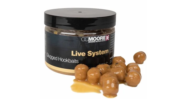 CC MOORE - Dumbels v dipe Glugged Hookbaits Live System 15x18 mm 35 ks