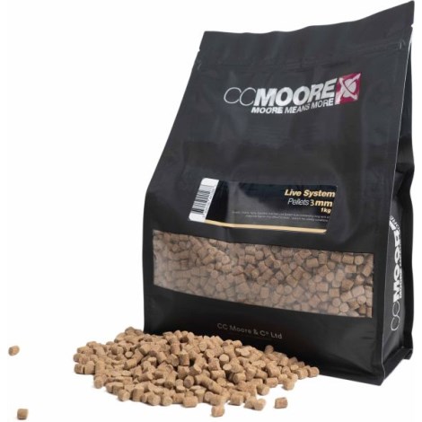 CC MOORE - Pelety živé pelety 3 mm 1 kg