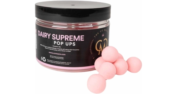 CC MOORE - Plávajúce boilie Dairy Supreme Pop Ups Elite Range Vanilka 18 mm 25 ks