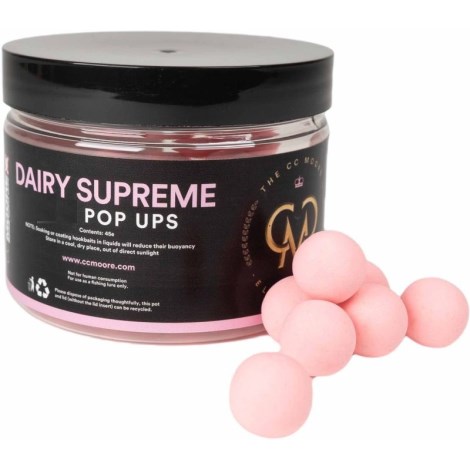 CC MOORE - Plávajúce boilie Dairy Supreme Pop Ups Elite Range Vanilka 18 mm 25 ks