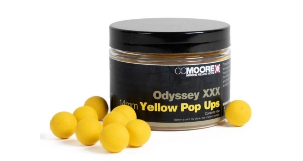 CC MOORE - Plávajúce boilie Pop Ups Odyssey XXX Yellow 14 mm 45 ks