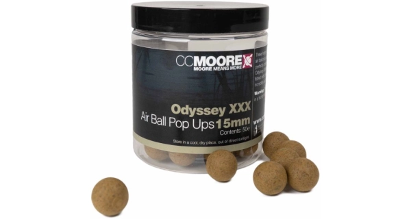 CC MOORE - Plávajúce boilies Air Ball Pop Ups 15 mm 50 ks Odyssey XXX