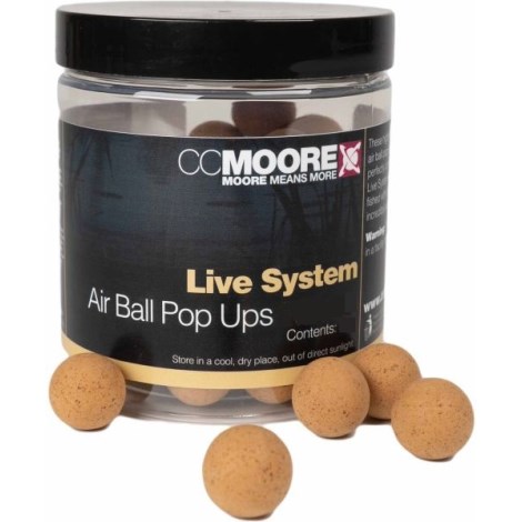 CC MOORE - Plávajúce boilies Air Ball Pop Ups Live System 18 mm 35 ks