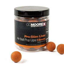 CC MOORE - Plávajúce boilies Air Ball Pop Ups Pro-Stim Liver 18 mm 35 ks