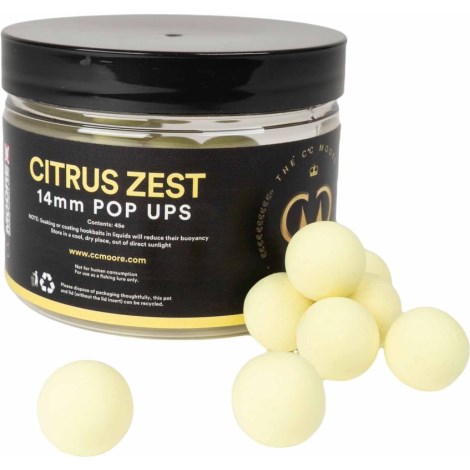 CC MOORE - Plávajúce boilies Elite Range Citrus Zest Pop Ups 14 mm 45 ks