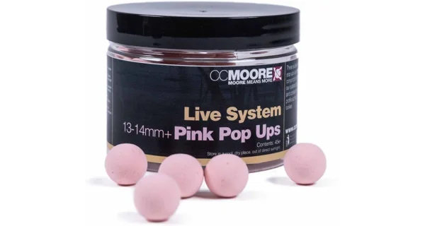 CC MOORE - Plávajúce boilies Live System Pink 12 mm 55 ks