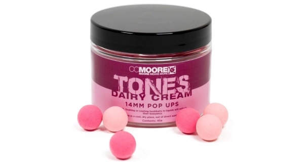 CC MOORE - Plávajúce boilies Tones Dairy Cream Pop Ups 14 mm 45 ks